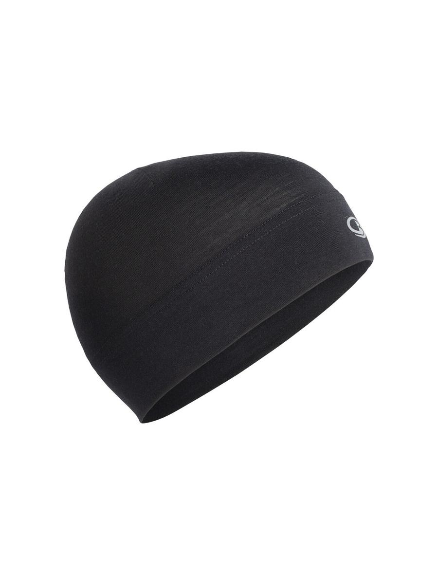 Black Icebreaker Unisex Merino Chase Beanie Women's Hats | AU 1484FDNM